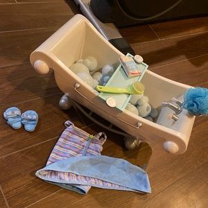 American Girl Doll bath set/shower outfit